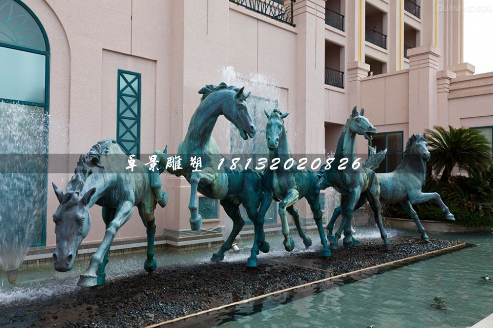 五匹馬銅雕,青銅動物雕塑 五匹馬銅雕,青銅動物雕塑