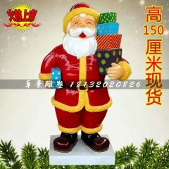 圣誕老人雕塑，玻璃鋼卡通雕塑
