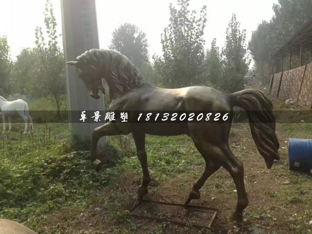 馬銅雕，公園動物銅雕
