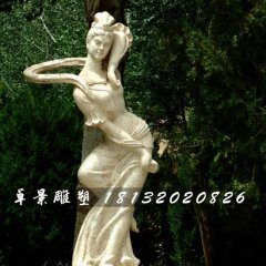 古代美女石雕，公園人物石雕
