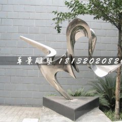 不銹鋼抽象雕塑，庭院擺件