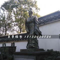 周武王銅雕，古人銅雕