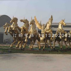 阿波羅戰(zhàn)車銅雕，景觀銅雕