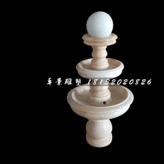 風(fēng)水球石雕，晚霞紅景觀雕塑