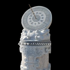 石雕日晷，青石日晷