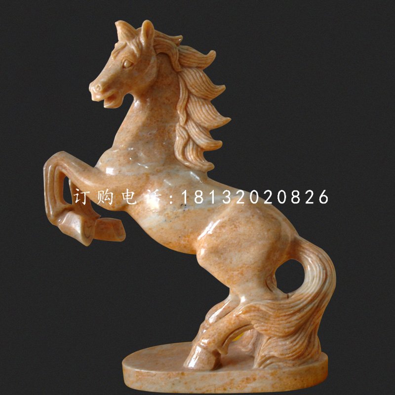 馬到成功石雕,晚霞紅石雕馬 馬到成功石雕,晚霞紅石雕馬