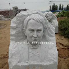 愛(ài)迪生石雕，校園西方名人石雕