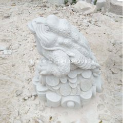 漢白玉金蟾，招財金蟾