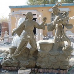 牛郎織女石雕，公園景觀石雕