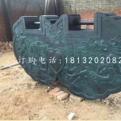 同心鎖銅雕，青銅鎖雕塑