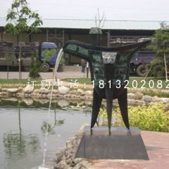 酒樽銅雕，青銅酒樽雕塑