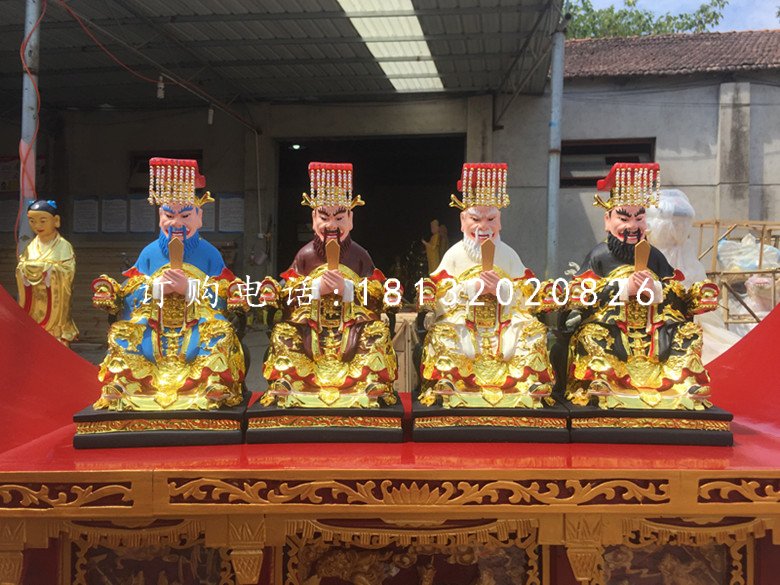 玻璃鋼龍王雕塑，神仙雕塑