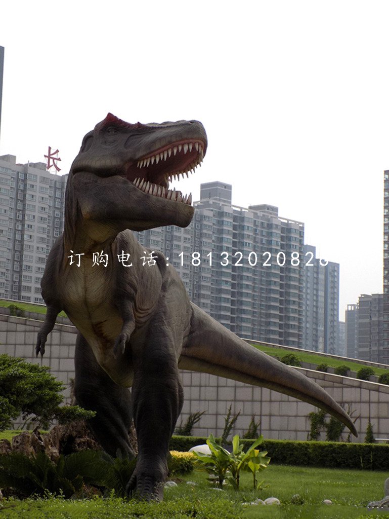 玻璃鋼動(dòng)物，公園恐龍雕塑 (4)