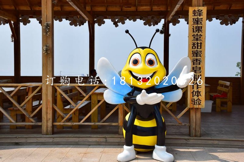 蜜蜂雕塑，玻璃鋼卡通動物