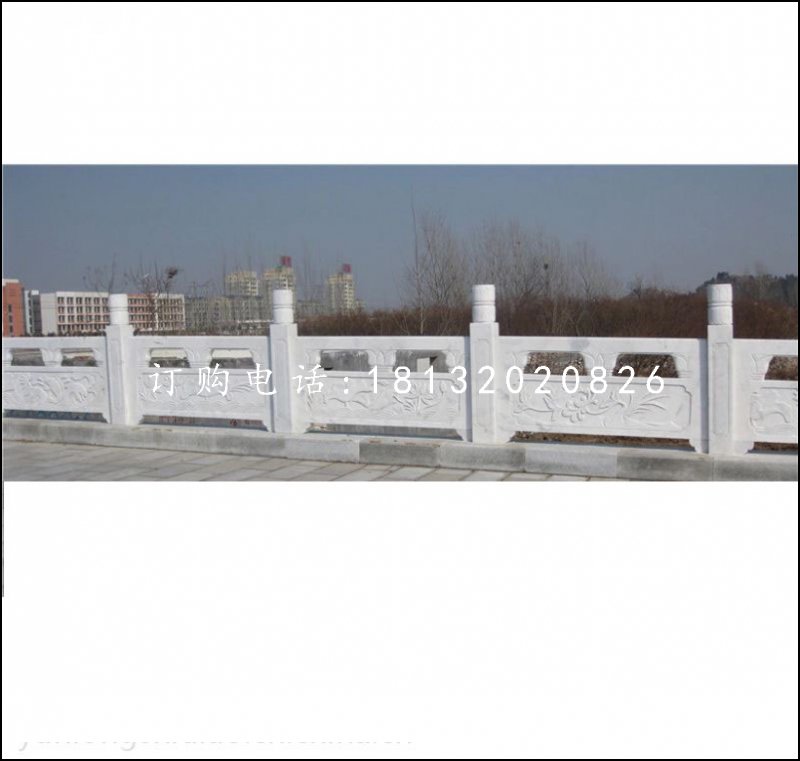 漢白玉欄板欄桿，石橋欄板 (1)