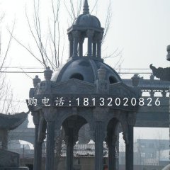 歐式涼亭石雕，青石亭子