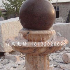 晚霞紅風(fēng)水球，景觀石雕