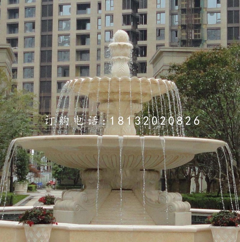 小區(qū)石噴泉，歐式噴泉