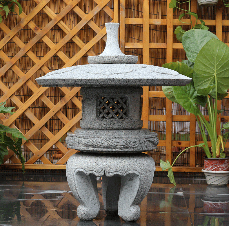 酒店石燈，小型石燈雕塑