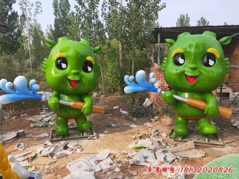 景區玻璃鋼卡通吉祥物雕塑