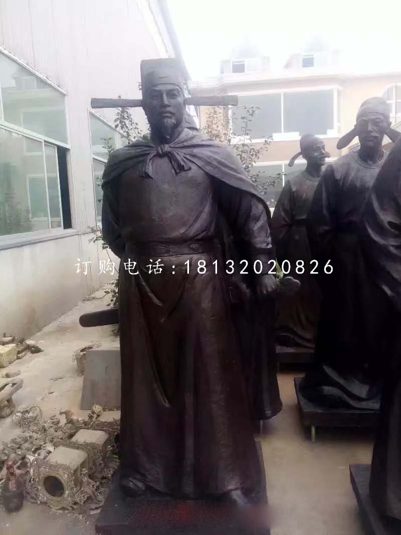 文天祥銅雕，古代人物銅雕