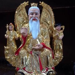 玻璃鋼太乙真人雕塑，玻璃鋼彩繪太乙真人雕塑