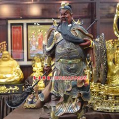 玻璃鋼關公雕塑，玻璃鋼人物雕塑