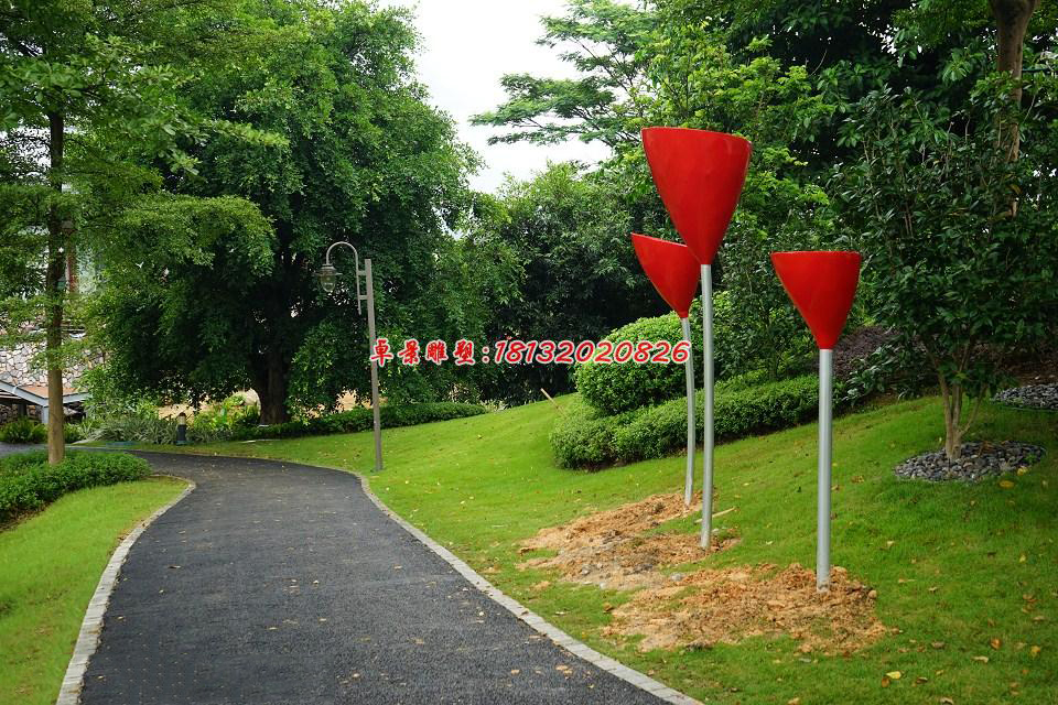 玻璃鋼抽象雕塑，公園景觀雕塑