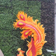 玻璃鋼鳳凰雕塑，彩繪鳳凰雕塑