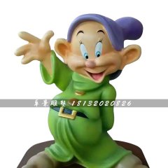 小矮人雕塑，玻璃鋼卡通人物