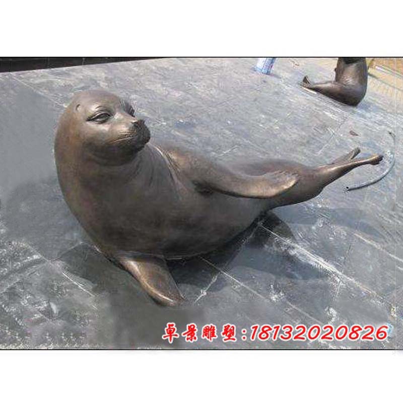 海豹銅雕