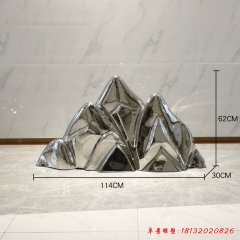 不銹鋼鏡面假山雕塑