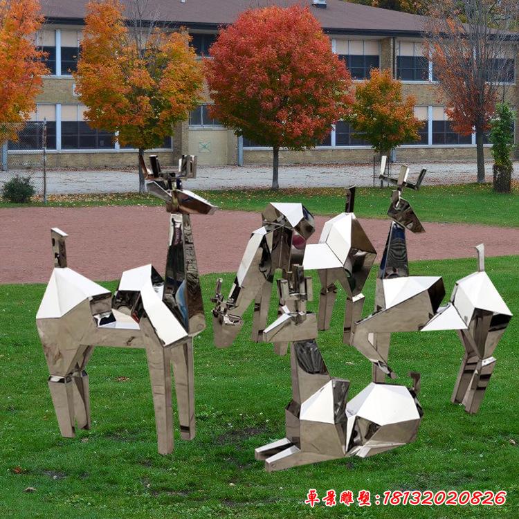 不銹鋼公園切面小鹿2