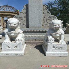 石雕做舊看門(mén)獅子