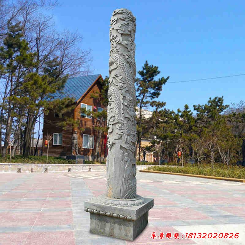 廣場建筑石雕龍柱3
