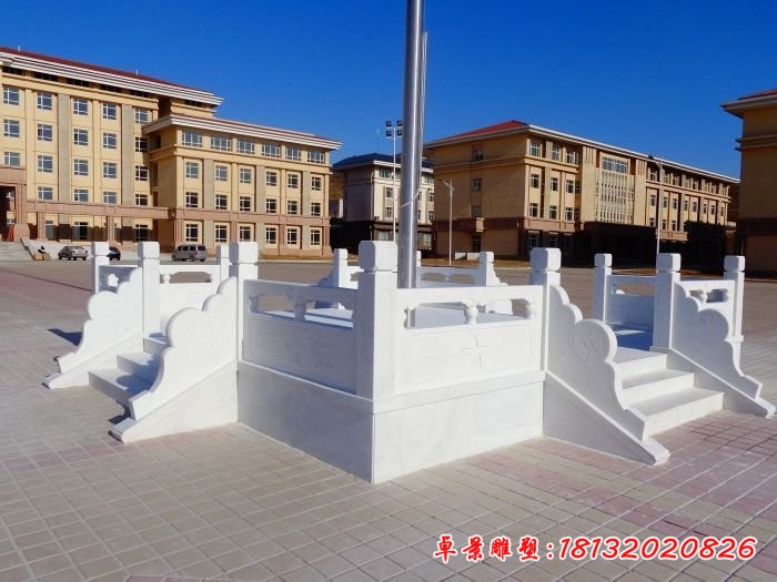 校園企業升旗臺石雕