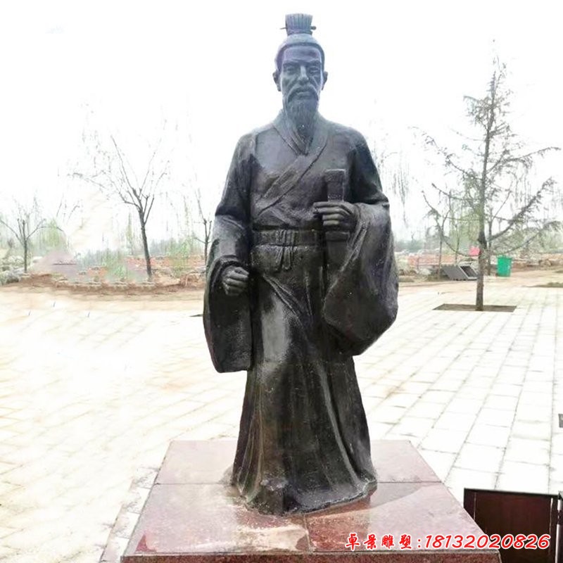 景區古代名人扁鵲銅雕