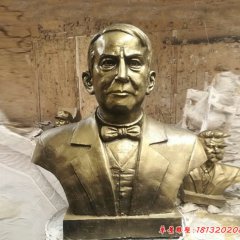 西方名人玻璃鋼仿銅愛(ài)迪生頭像