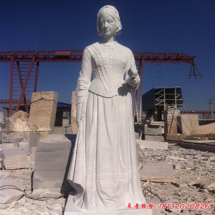 大理石南丁格爾石雕，醫(yī)院名人石雕