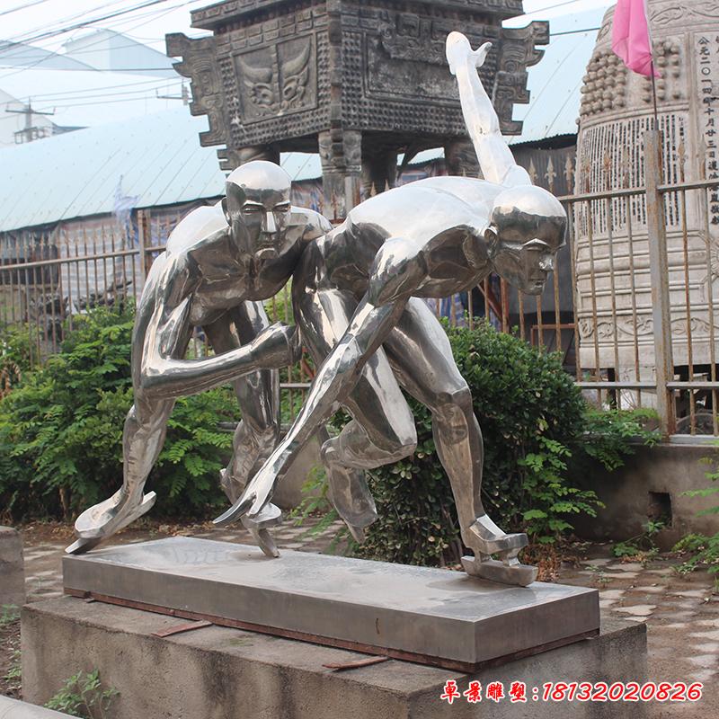 不銹鋼公園體育運(yùn)動人物雕塑