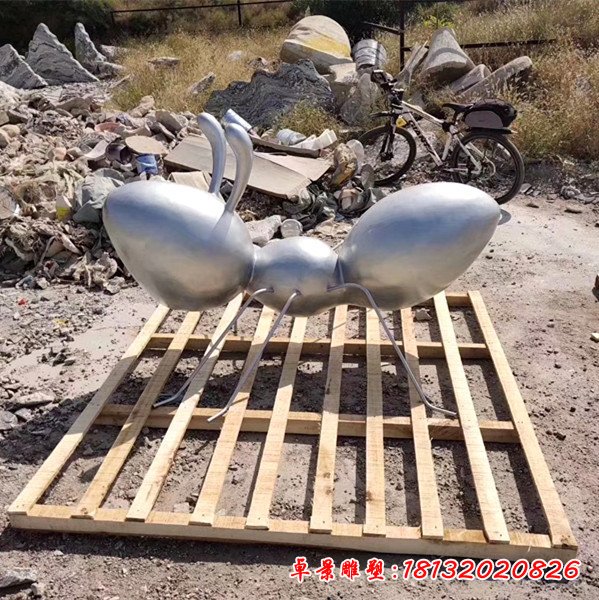 動物不銹鋼螞蟻雕塑