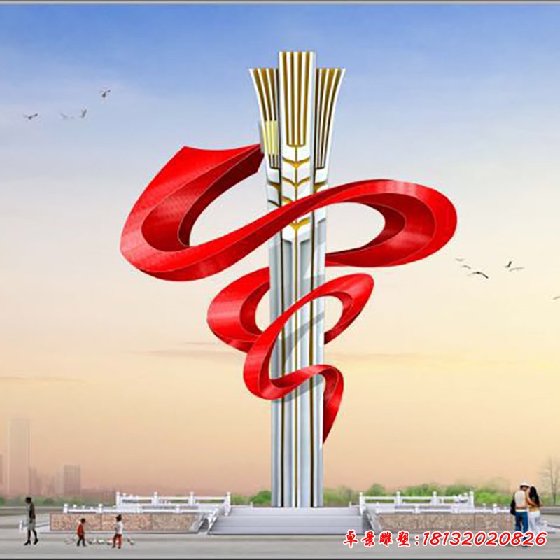 不銹鋼麥穗雕塑，廣場(chǎng)不銹鋼雕塑