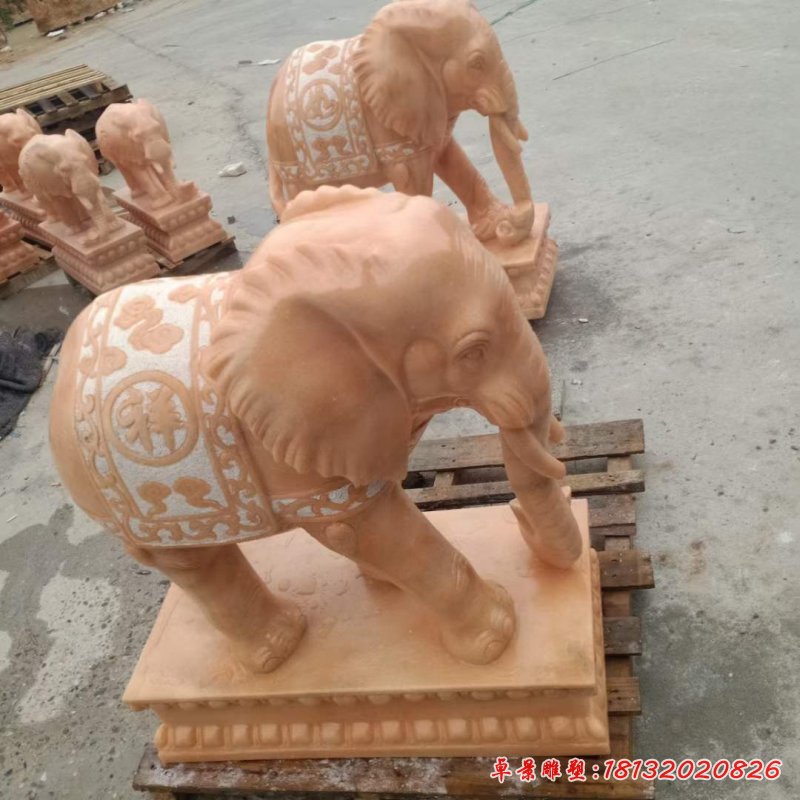 大象動物石雕 (60)