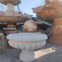 校園仿古花盆石雕