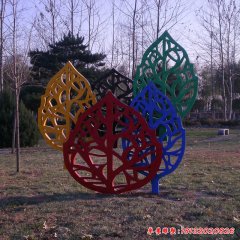 樹葉抽象雕塑 不銹鋼抽象雕塑