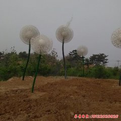 不銹鋼公園仿真蒲公英雕塑