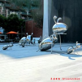 不銹鋼公園螞蟻雕塑