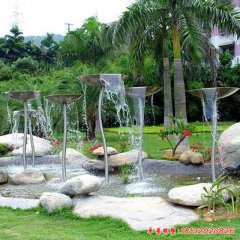 不銹鋼景觀噴泉雕塑