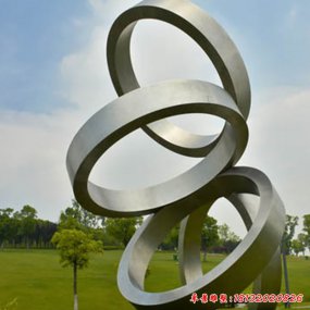 不銹鋼圓環(huán)景觀雕塑