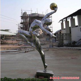 抽象不銹鋼人物雕塑